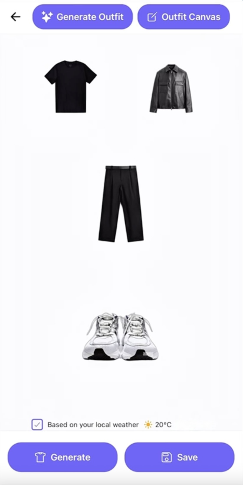 Step 2 - AI Outfit Suggestions